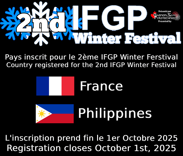 2nd IFGP Winter Festival Pays Incrit